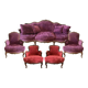 Salon Canapé et 4 fauteuils Louis XV relookés