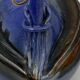 THEIERE VINTAGE PITCHER 1960 BLUE ZOOMORPH SIGNATURE TO IDENTIFY