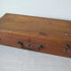 Old paint tube box brush painter's case in zinc and wood