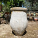 Ancient terracotta pottery jar