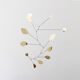 Large brass petal mobile