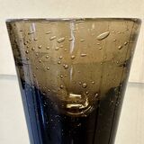 Blown and bubbled glass service from Biot