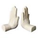 Vintage white ceramic hand bookends