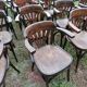 Set of 30 vintage bistro armchairs