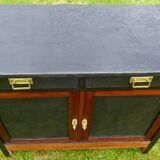 Buffet  ancien  vers  1940 avec plateau triroirs et portes effet beton – Totalement relooké