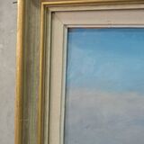 Tage Rudolf Ahlm, Swedish Modern Landscape, Oil on Panel, 1960s, Framed