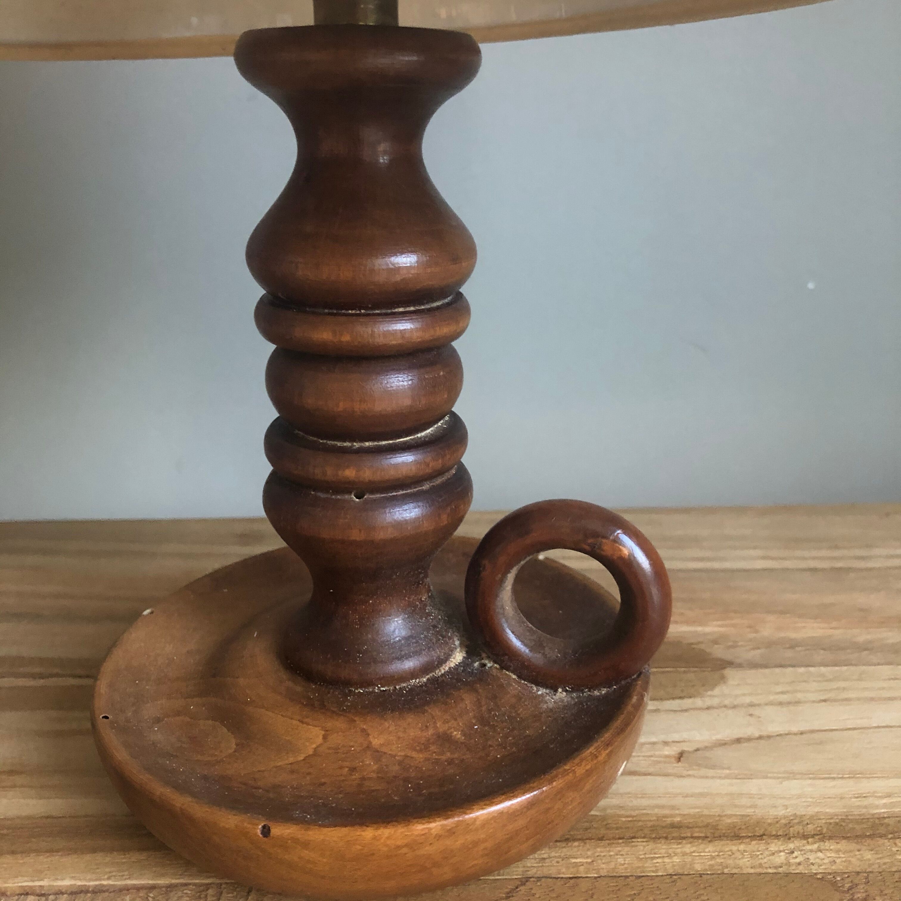 Vintage wooden lamp