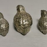 Vintage pepper salt shaker set in the shape of birds / quails dlg mauro manetti