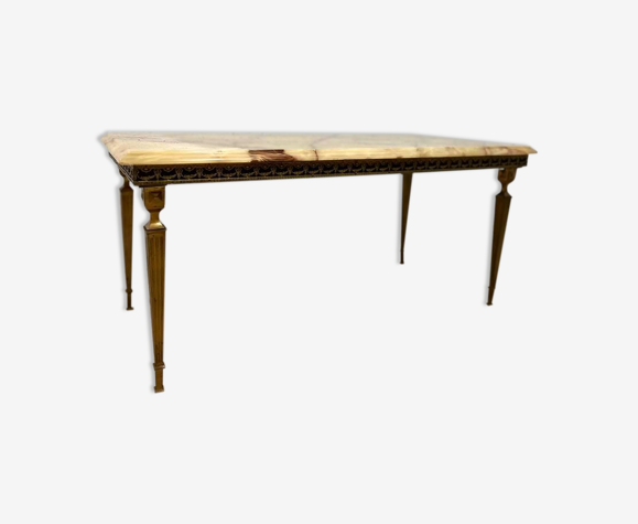 Table basse en onyx vintage