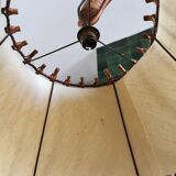 Lampadaire vintage en rotin Louis Sognot