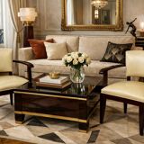 Pair of bridge armchairs