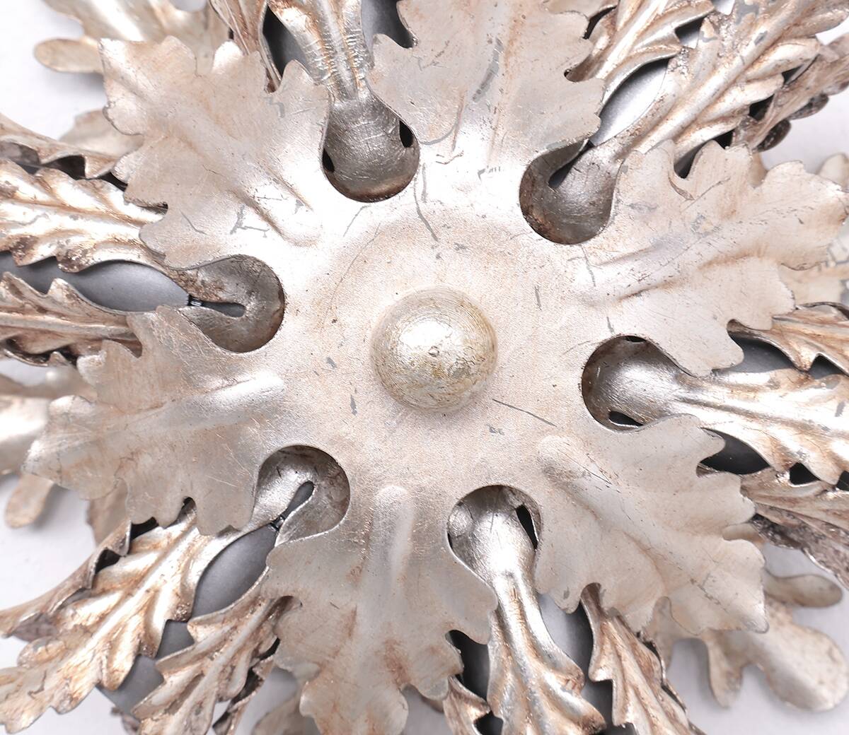 Banci firenze Florentine wall lamp silver small, 1970s