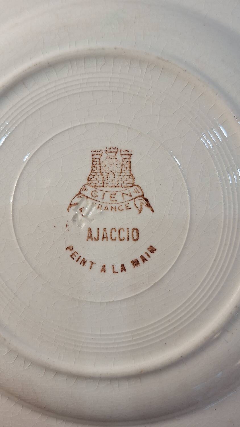 Set of Gien Ajaccio dessert plates