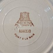 Set of Gien Ajaccio dessert plates