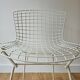 HARRY BERTOIA for KNOLL - White metal "wire" chair