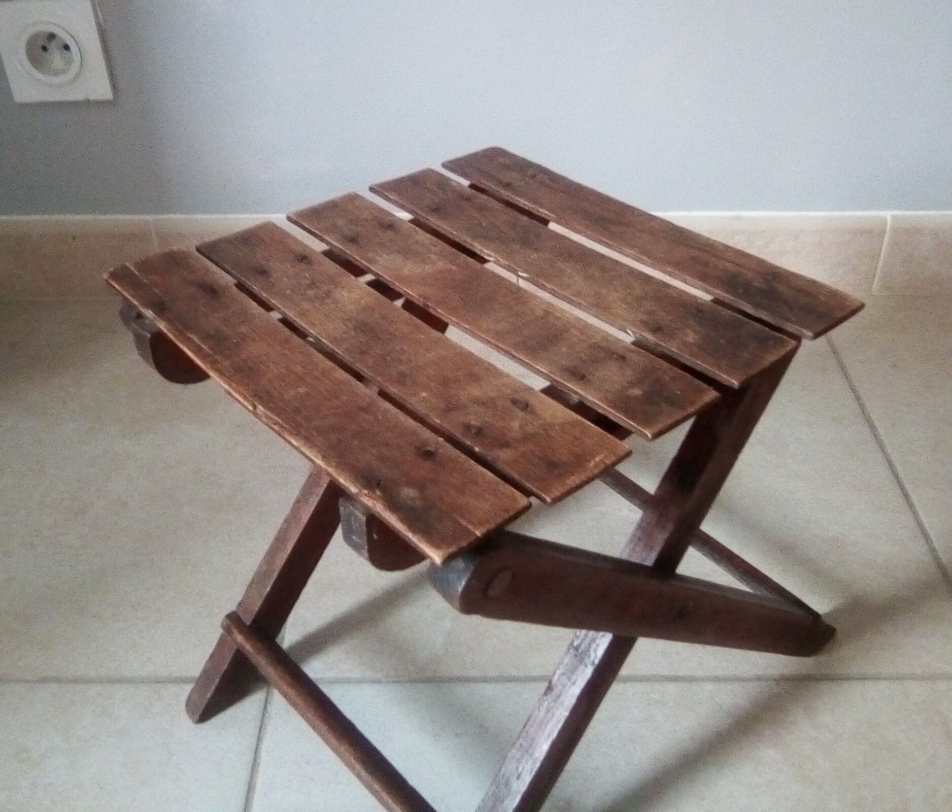 Vintage folding stool