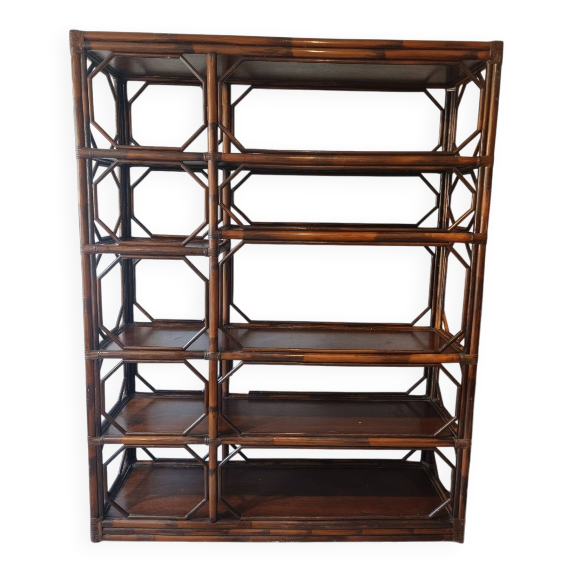 Rattan bookshelf