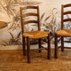 Pair of mulched chairs 50s