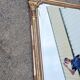 Large antique mirror 144 cm in Empire style - Trumeau or fireplace mirror