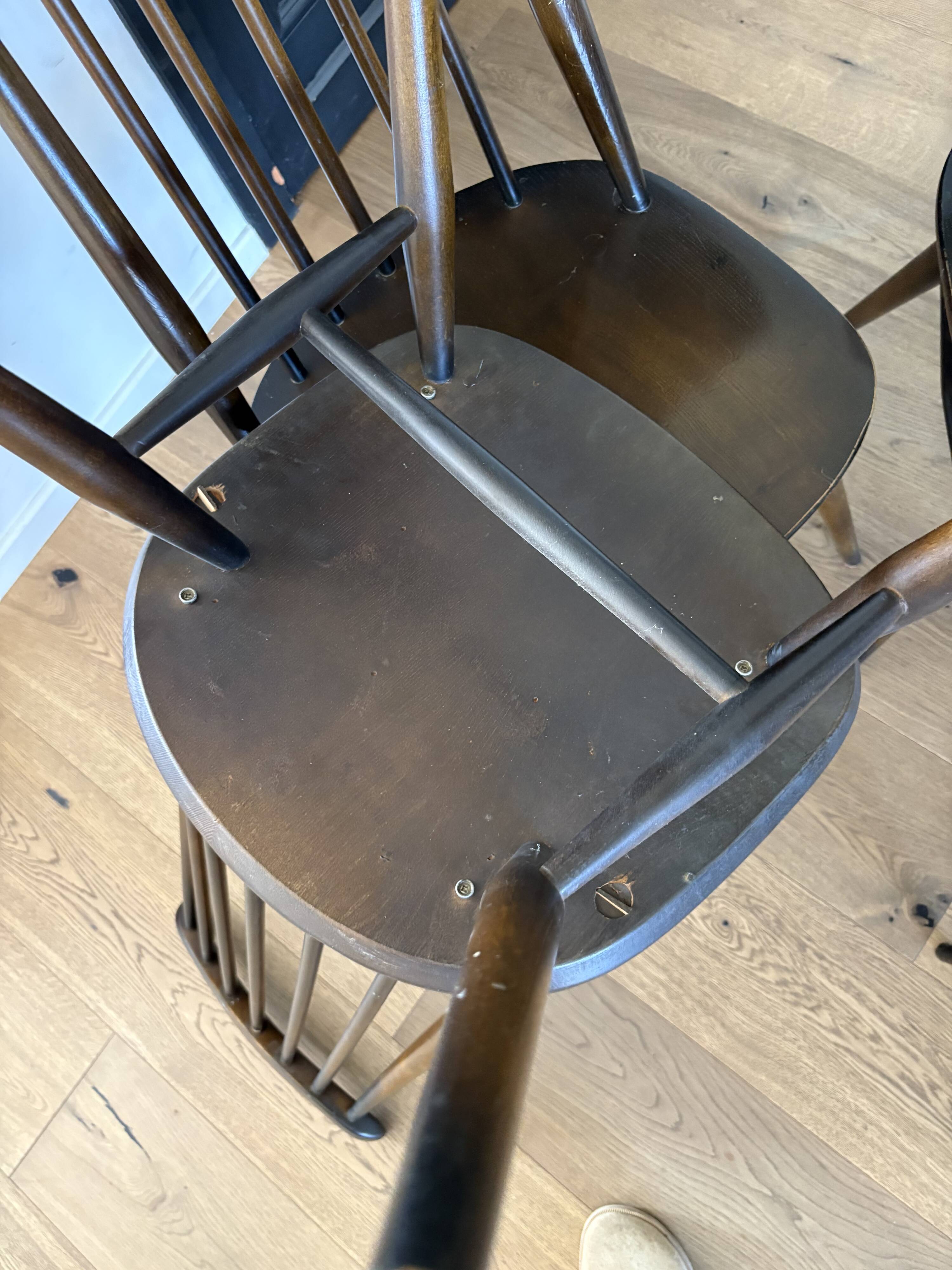 Set of 4 Ercol Chairs 1978