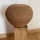 Vase boule terre cuite, couleur ocre