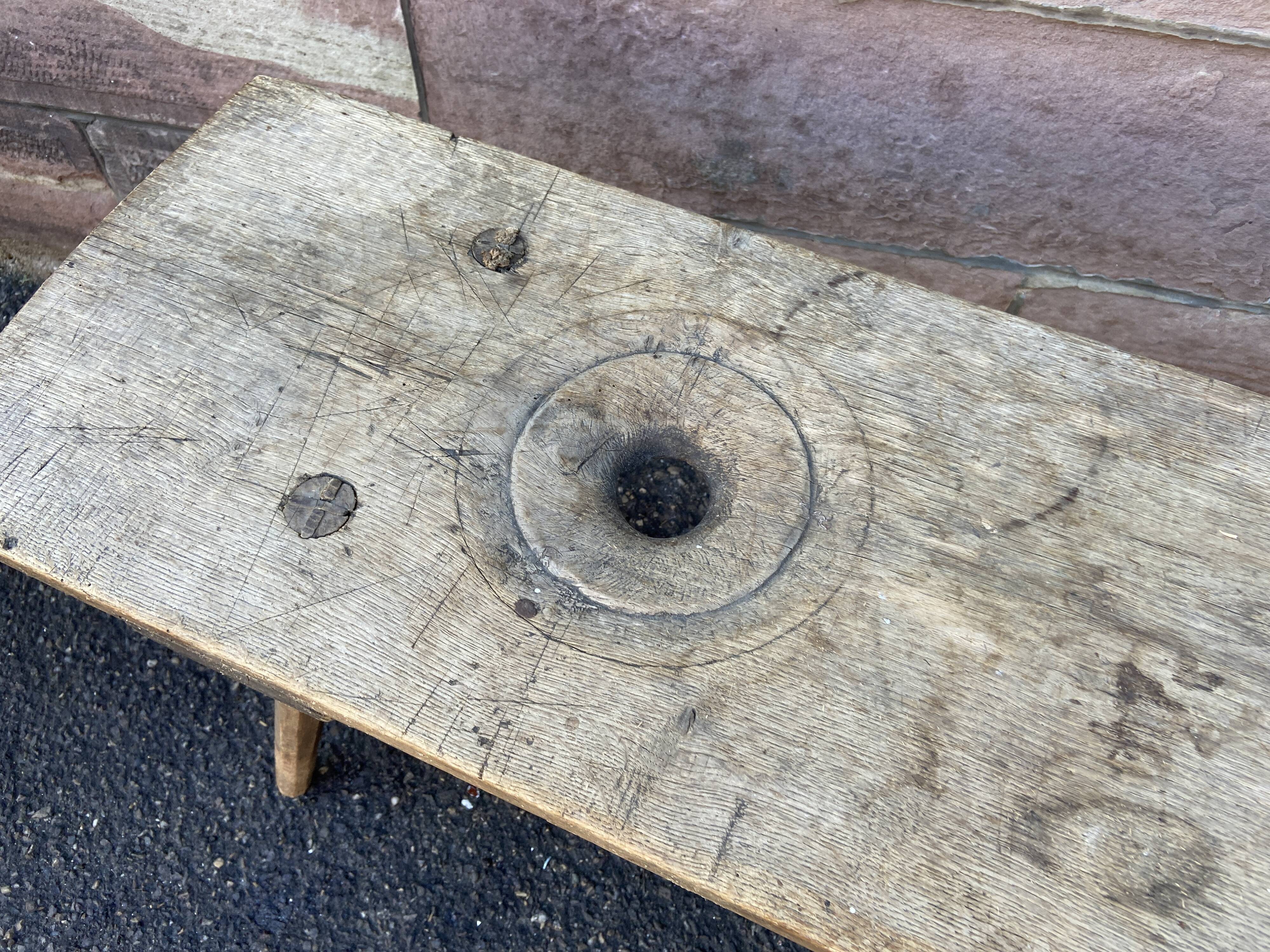 Oak farmhouse bench 1900s