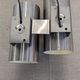 Pair of Space Age double pipe wall lights by Oxar France, 1960s-70s