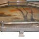 Art Deco hammered iron plateau or centrepiece table signed Germonde.