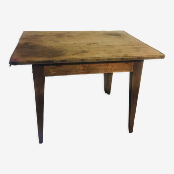 Table de campagne/table de bistro années 1900 dans sa pattine