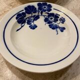 Set of 6 Badonvillier porcelain soup plates