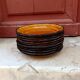 Set of 10 yellow Provençal plates.