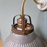 Brass and mercury glass wall light, 1930s