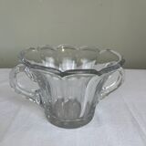 Moulded pressed glass cup