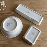 Bathroom set / earthenware soap dish Digoin Sarreguemines