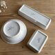 Bathroom set / earthenware soap dish Digoin Sarreguemines