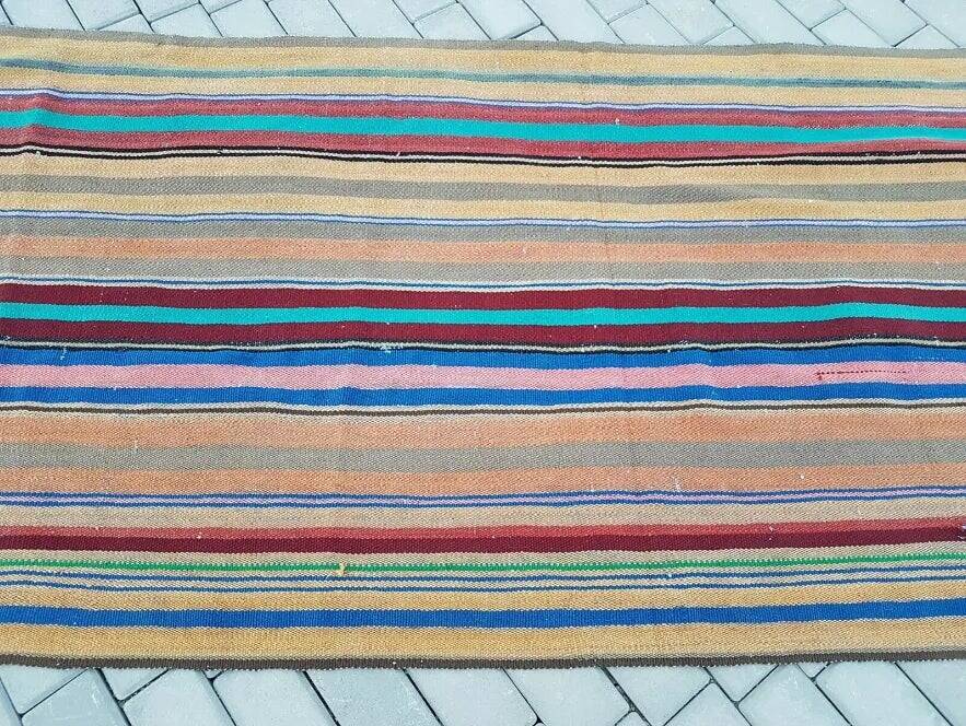 Tapis de couloir turc vintage 104x264 cm
