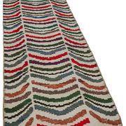 Tapis boho recyclé turc fait main 86 cm x 293 cm