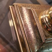 acrilic foot lamp 1950 has 70 trace on foot chrome gold pricked very well in its juice d epoque