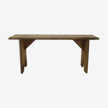 Banc rustique ancien en bois naturel