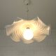 Vintage Murano lamp / swirl glass chandelier / unique hanging lamp 1980's