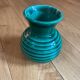 Green ceramic vase