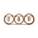 Wall-mounted rattan coat rack by Franco Albini, 1960