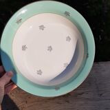 Plat creux vert mint Moulin des Loups