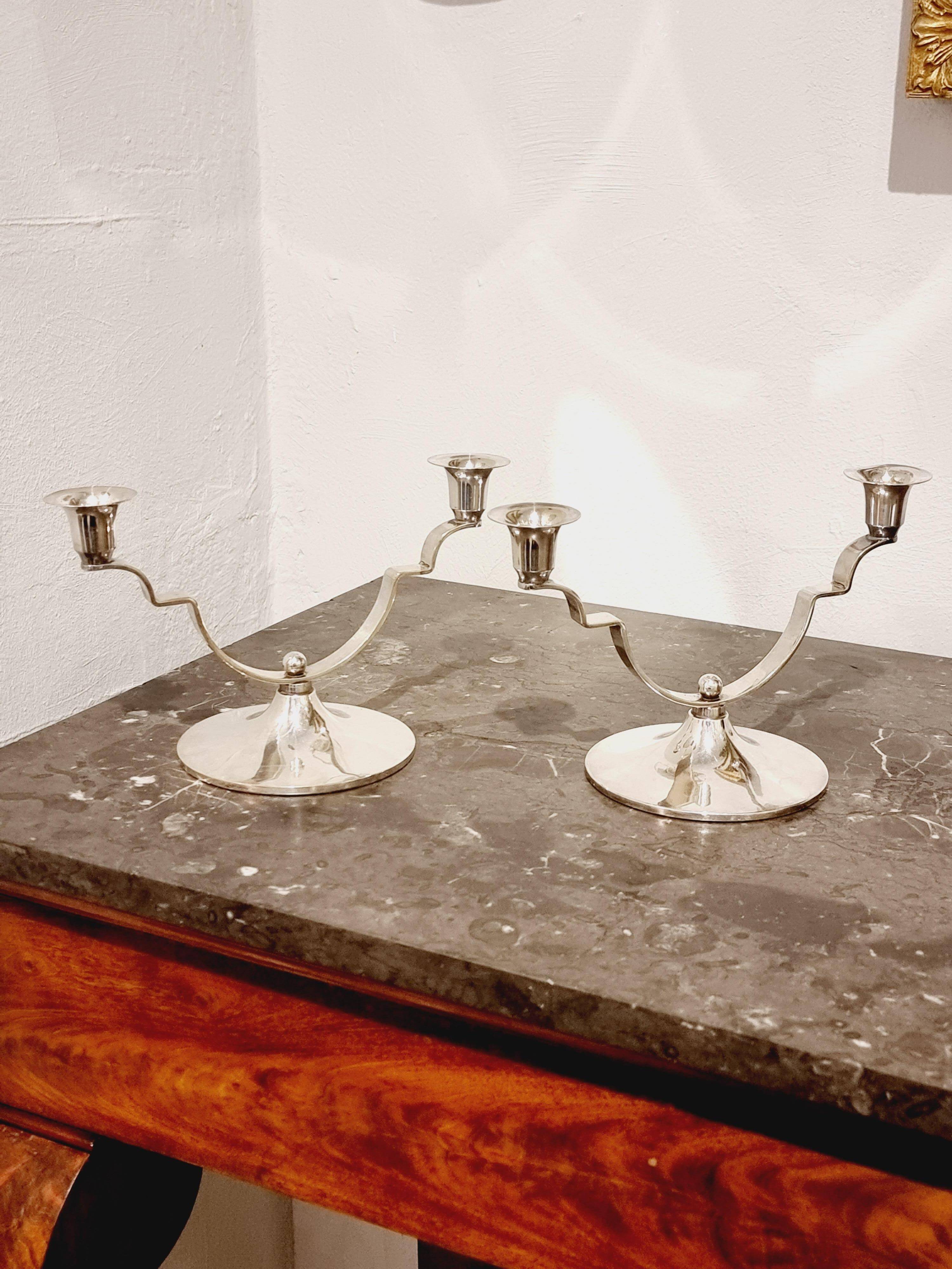 Candle holders by DANA DFA, Denmark, Midcentury / Scandinavian Modern