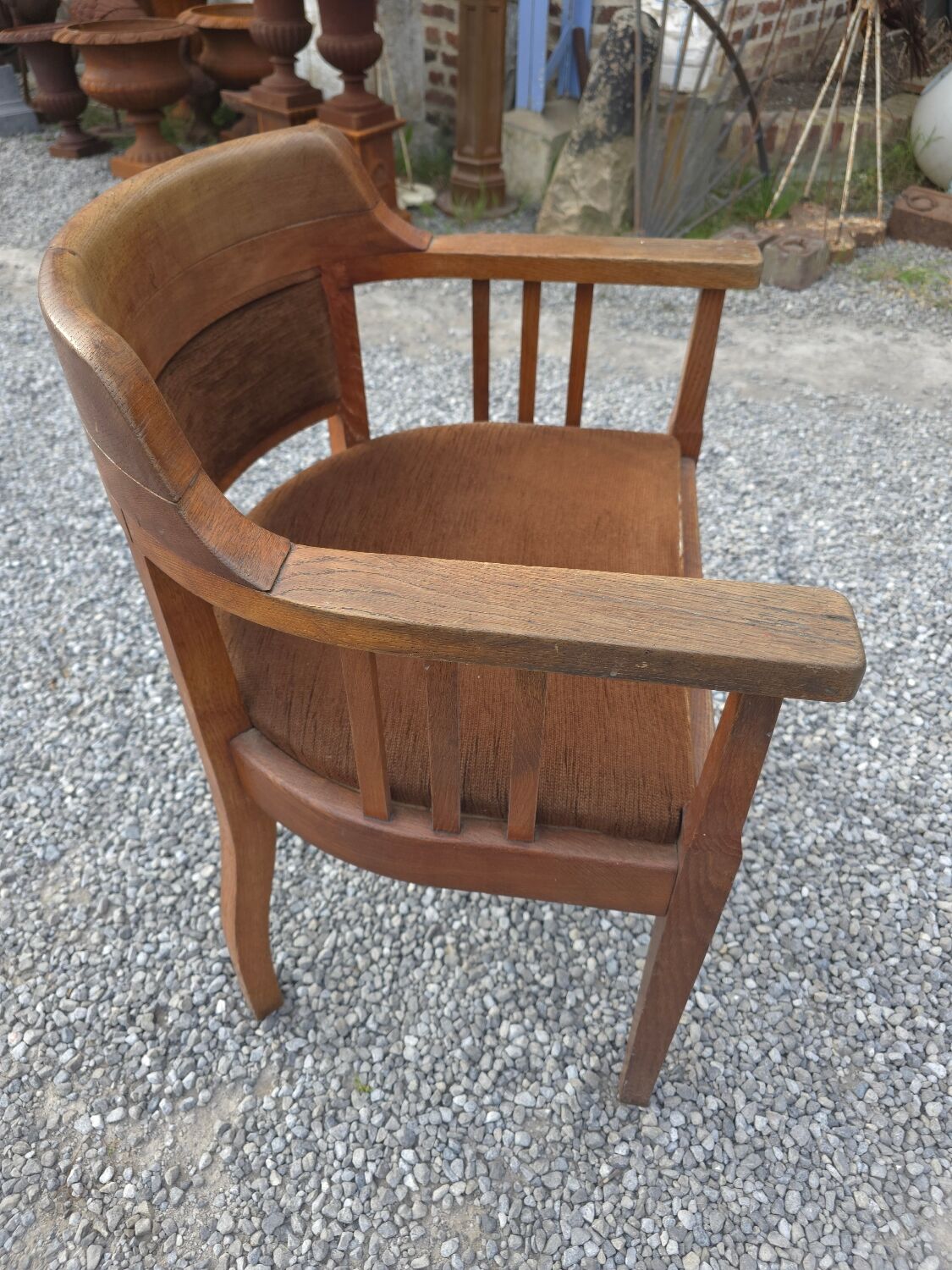 Vintage oak office chair