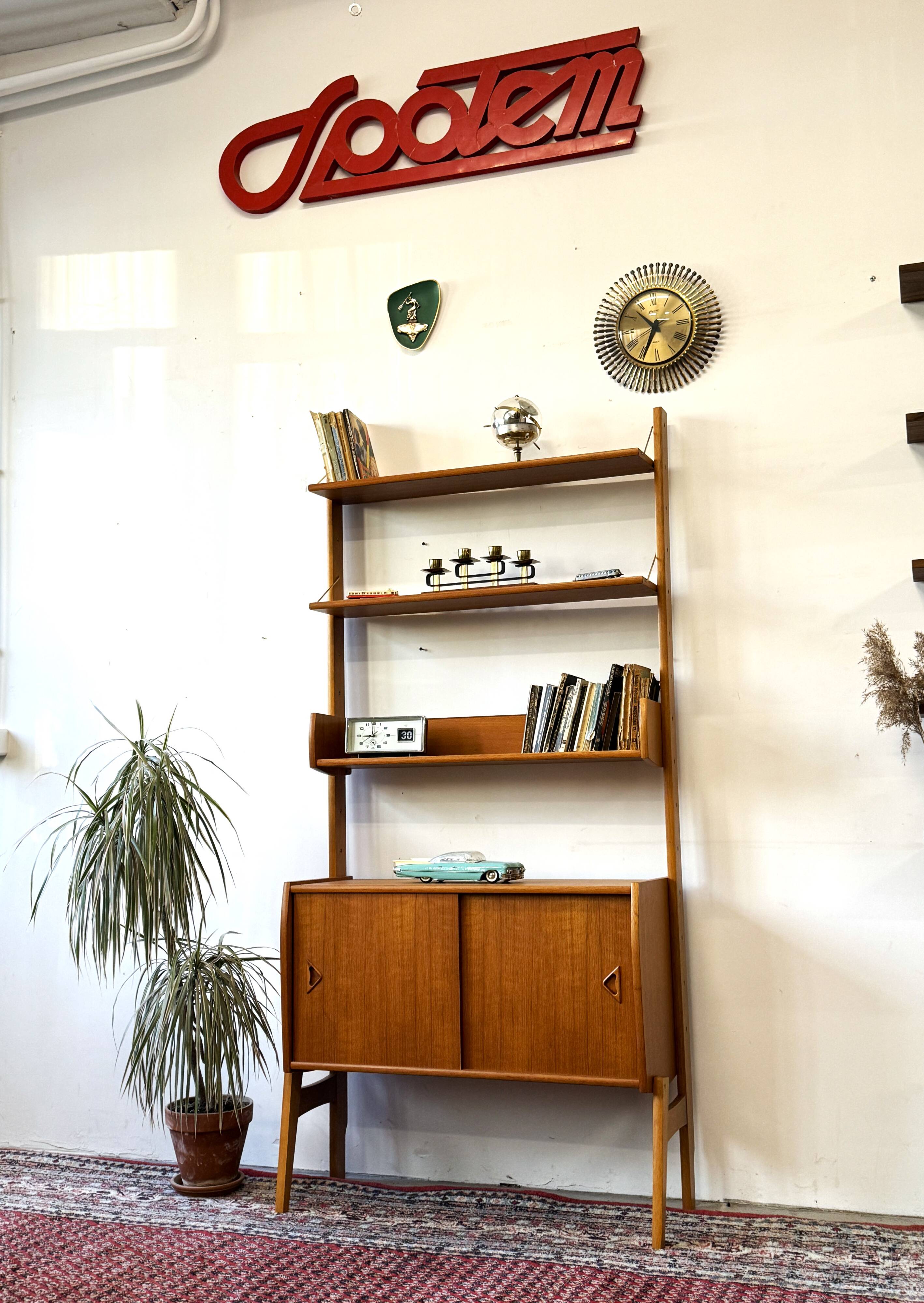 Modular free standing shelves, norway 1960s/1970s, vintage