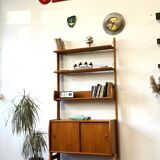 Modular free standing shelves, norway 1960s/1970s, vintage