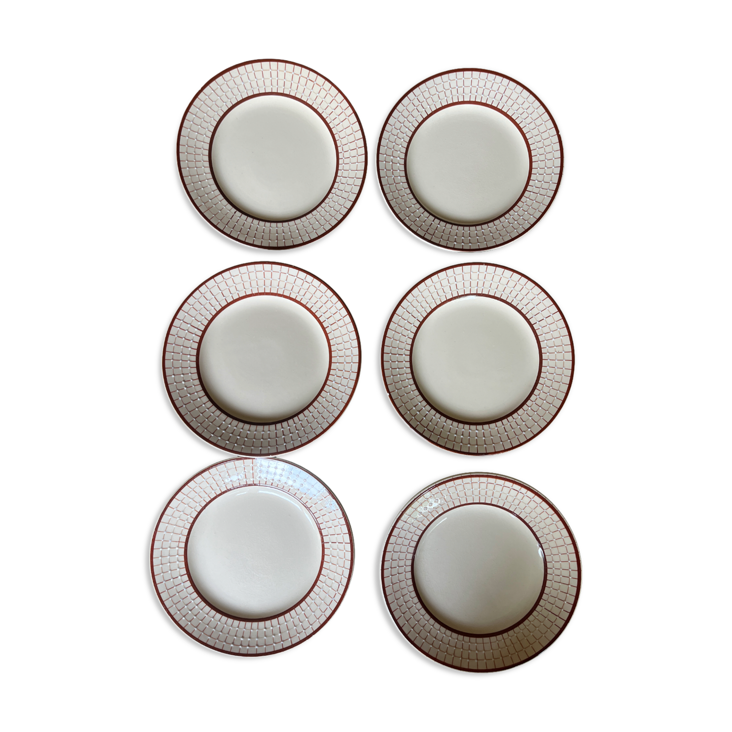 Longchamp dessert plates - 6 pieces