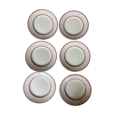 Assiettes à dessert Longchamp - 6 pièces