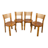 Chaises en pin années 80